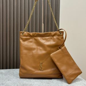 Saint Laurent Jamie 4.3 Pochon In Lambskin Brown/Gold