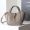 Saint Laurent Baby LE 5 A 7 Bea Tote In Grained Leather Grey/Gold