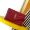 Saint Laurent Cassandre Envelope Chain Wallet In Grain De Poudre Leather Red/Gold