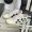 Saint Laurent Court Classic Sneakers Unisex Stars Embroidered Leather White/Black