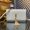 Saint Laurent Kate Tassel Chain Wallet In Crocodile Embossed Leather White/Gold