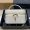 Saint Laurent Large Gaby Vanity Bag In Diamond-Quilted Lambskin White/Gold