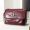 Saint Laurent Medium Niki Bag In Crinkled Vintage Leather Burgundy/Gold