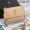 Saint Laurent Medium Sunset Flap Bag In Crocodile Embossed Leather Apricot/Gold