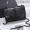 Saint Laurent Medium Sunset Flap Bag In Crocodile Embossed Leather Black