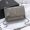 Saint Laurent Medium Sunset Flap Bag In Crocodile Embossed Leather Grey/Silver