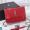 Saint Laurent Medium Sunset Flap Bag In Crocodile Embossed Leather Red/Silver