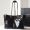 Saint Laurent Niki East/West Shopping Bag In Crinkled Vintage Leather Black/Gold