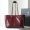 Saint Laurent Niki East/West Shopping Bag In Crinkled Vintage Leather Burgundy/Gold