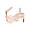 Saint Laurent Opyum Twist Cuff Bracelet In Metal Rose Gold