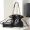 Saint Laurent Small Jamie Shopping Bag In Lambskin Black/Gold