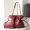 Saint Laurent Small Jamie Shopping Bag In Lambskin Burgundy/Gold
