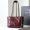 Saint Laurent Small Niki East/West Shopping Bag In Crinkled Vintage Leather Burgundy/Gold