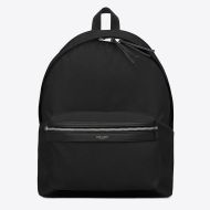 Saint Laurent City Backpack In Black