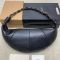 Saint Laurent Amalia Hobo Bag In Lambskin Black/Gold