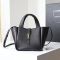 Saint Laurent Baby LE 5 A 7 Bea Tote In Grained Leather Black/Gold