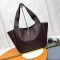 Saint Laurent LE 5 A 7 Bea Tote In Grained Leather Burgundy/Gold