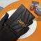Saint Laurent Cassandre Card Case In Matelasse Grain De Poudre Leather Black/Gold