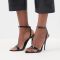 Saint Laurent Claude Sandals Women Patent Leather Black