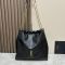 Saint Laurent Jamie Pochon In Lambskin Black/Gold