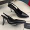 Saint Laurent Kiss 105 Slingback Pumps Women Smooth Leather Black