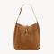 Saint Laurent Large Le 5 A 7 Supple Bag In Suede Brown/Gold