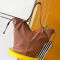 Saint Laurent Large Y Hobo Bag In Calfskin Brown