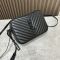Saint Laurent Lou Camera Bag In Quilted Leather Black