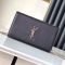 Saint Laurent Medium Kate Bag In Grain De Poudre Leather Black/Silver