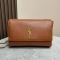 Saint Laurent Medium Kate Reversible Bag In Smooth Leather and Suede Brown/Gold