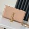 Saint Laurent Medium Kate Tassel Bag In Calfskin Apricot/Gold