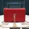 Saint Laurent Medium Kate Tassel Bag In Calfskin Red/Gold