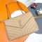 Saint Laurent Medium Loulou Chain Bag In Matelasse Y Leather Apricot/Gold