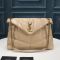 Saint Laurent Medium Loulou Puffer Bag In Quilted Lambskin Apricot/Gold