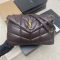 Saint Laurent Medium Loulou Puffer Bag In Quilted Lambskin Coffee/Gold