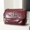 Saint Laurent Medium Niki Bag In Crinkled Vintage Leather Burgundy/Gold