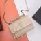 Saint Laurent Medium Sunset Top Handle Bag In Box Leather Apricot/Gold