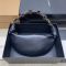 Saint Laurent Mini Amalia Hobo Bag In Lambskin Black/Gold