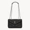 Saint Laurent Mini Loulou Puffer Bag In Quilted Lambskin Black/Silver