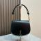 Saint Laurent Mini Voltaire Top Handle Bag In Box Leather Black/Gold