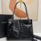 Saint Laurent Niki Shopping Bag In Vintage Leather Black