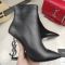 Saint Laurent Opyum Booties Women Smooth Leather Black
