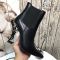 Saint Laurent Opyum Chelsea Booties Women Smooth Leather Black