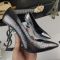 Saint Laurent Opyum Pumps Women Glitter Leather Silver/Black