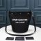 Saint Laurent Rive Gauche Bucket Bag In Linen and Leather Black