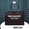 Saint Laurent Rive Gauche Tote In Linen and Leather Burgundy