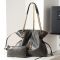 Saint Laurent Small Jamie Shopping Bag In Lambskin Olive/Gold