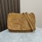 Saint Laurent Small Jamie 4.3 Bag In Suede Brown/Gold
