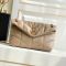 Saint Laurent Small Loulou Puffer Bag In Quilted Lambskin Apricot/Gold