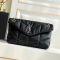 Saint Laurent Small Loulou Puffer Bag In Quilted Lambskin Black/Silver